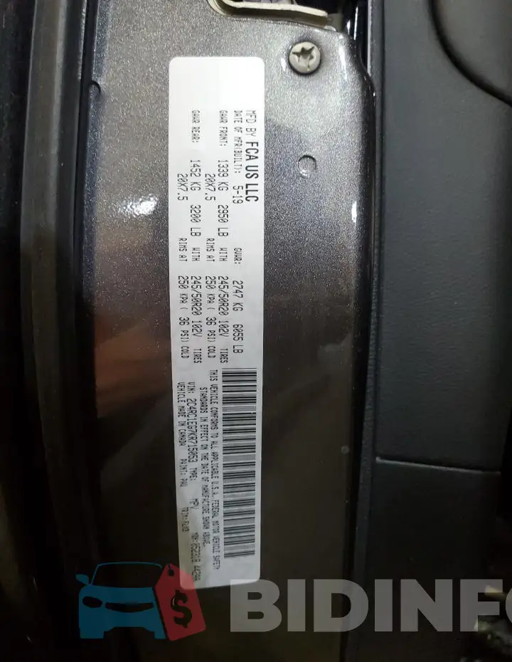 2C4RC1EG7KR715053 Photo# 12