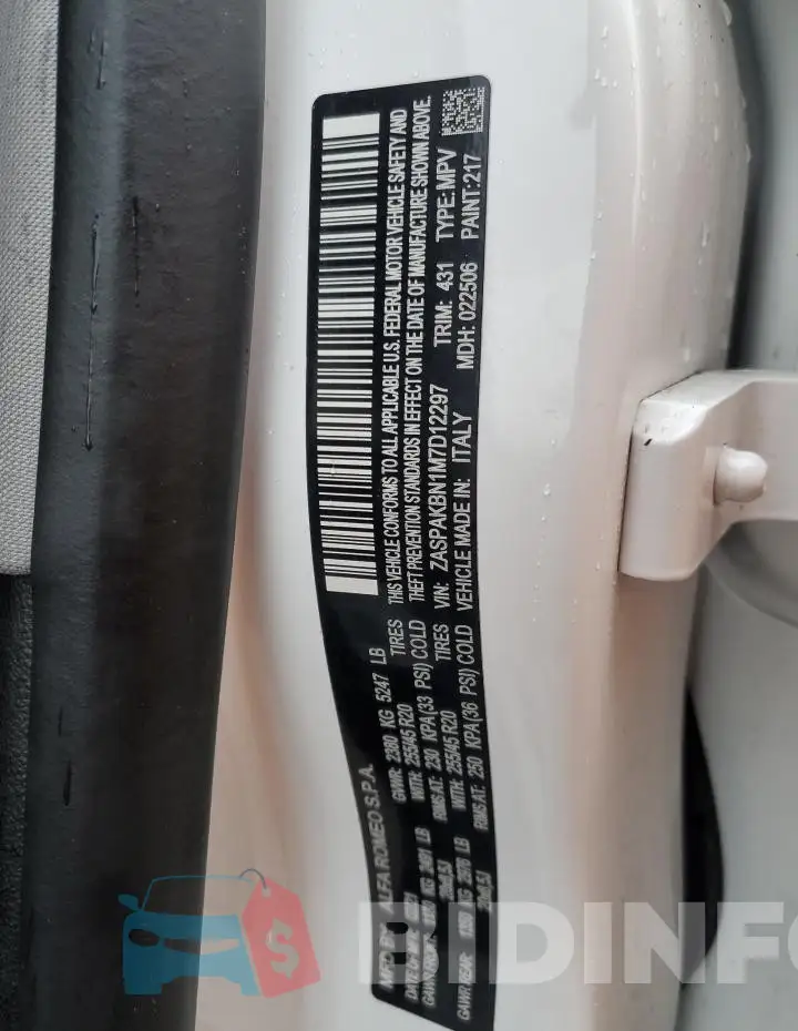 ZASPAKBN1M7D12297 Photo# 12