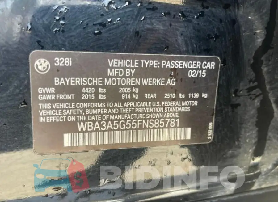 WBA3A5G55FNS85781 Photo# 10