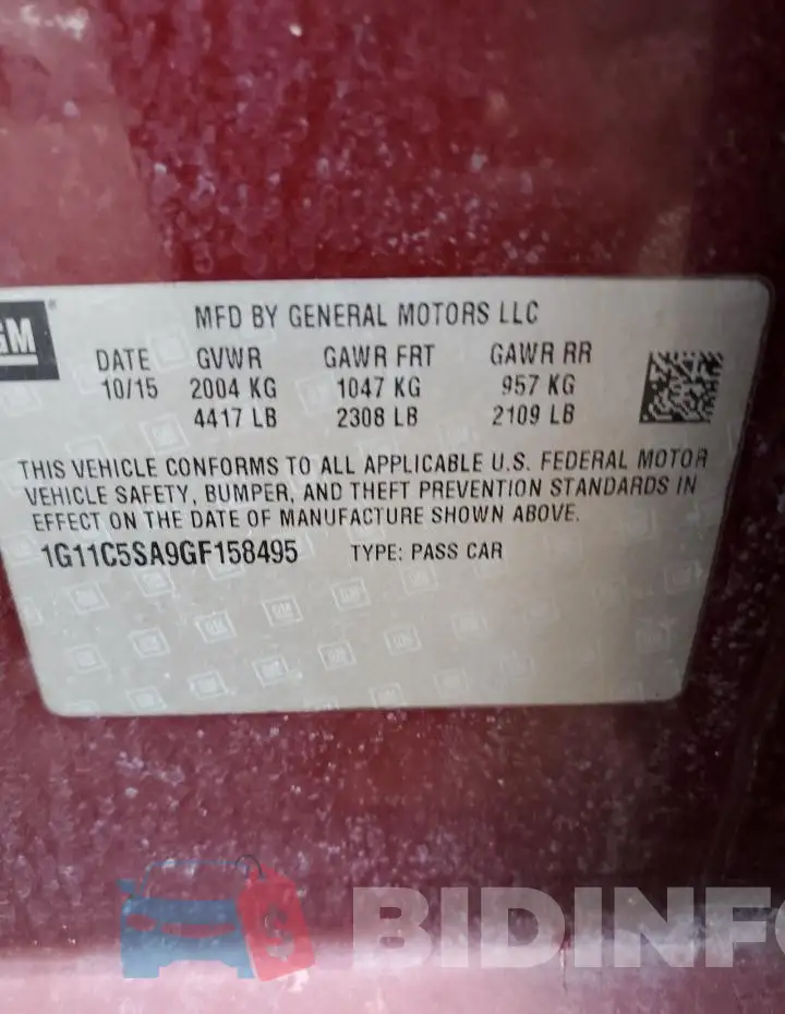 1G11C5SA9GF158495 Photo# 13
