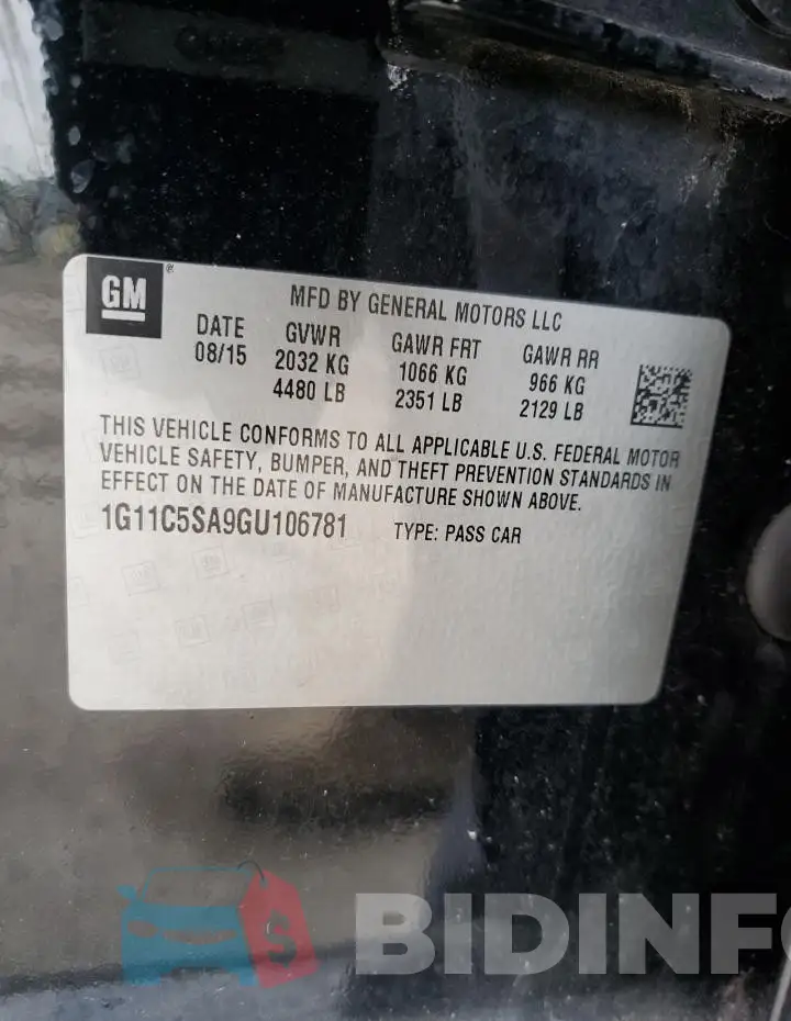 1G11C5SA9GU106781 Photo# 12