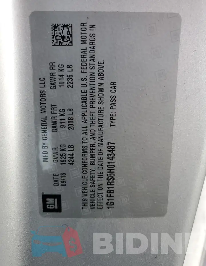 1G1FB1RS6H0143487 Photo# 12