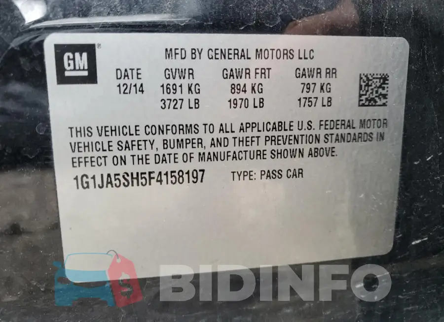 1G1JA5SH5F4158197 Photo# 12