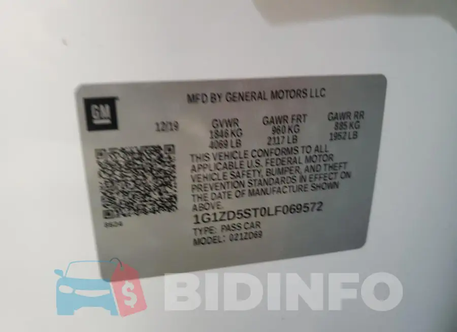 1G1ZD5ST0LF069572 Photo# 12