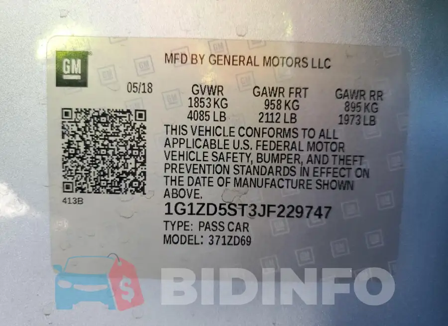 1G1ZD5ST3JF229747 Photo# 12