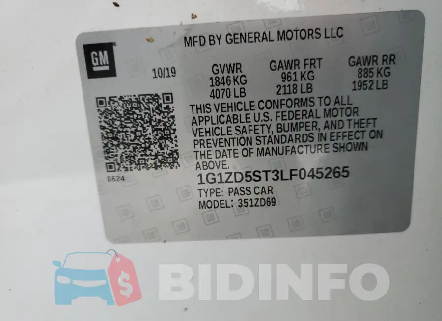 1G1ZD5ST3LF045265 Photo# 13