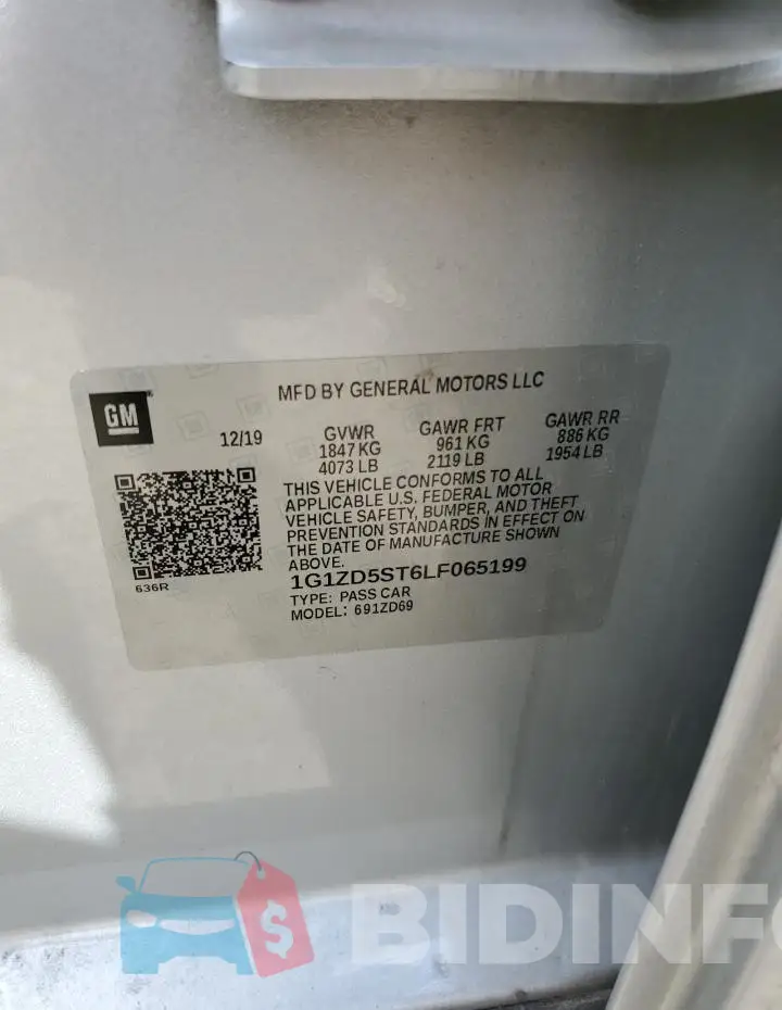 1G1ZD5ST6LF065199 Photo# 13