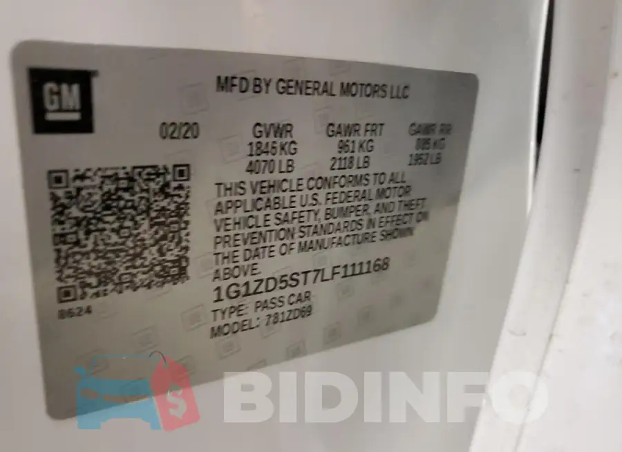 1G1ZD5ST7LF111168 Photo# 12