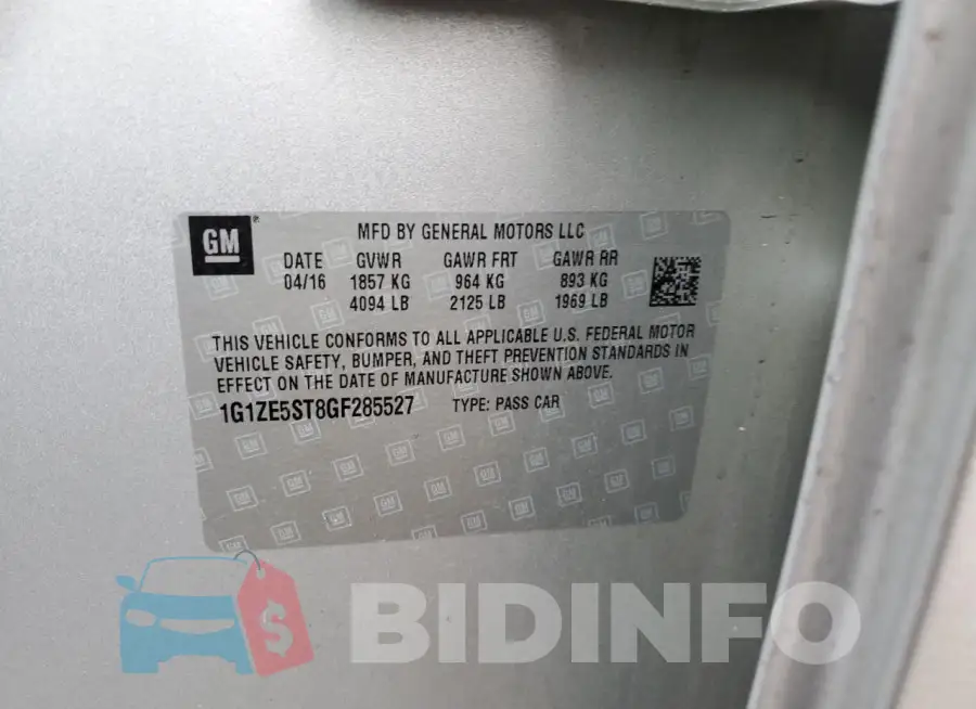 1G1ZE5ST8GF285527 Photo# 12