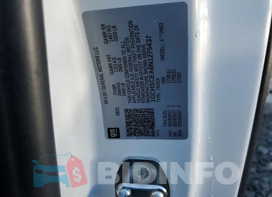 1GCHSCEA6N1275437 Photo# 12