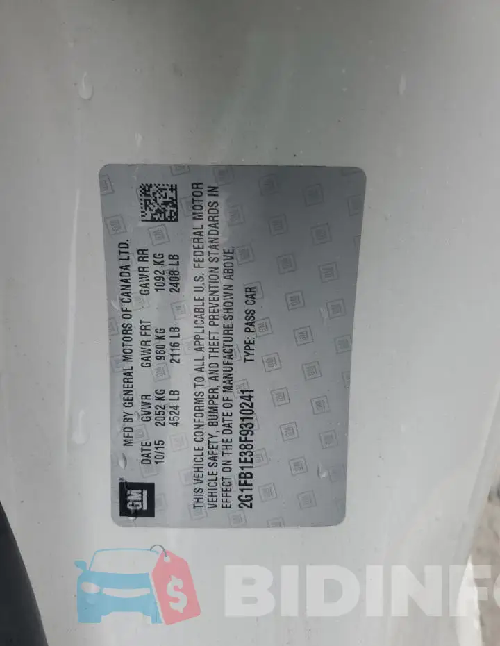 2G1FB1E38F9310241 Photo# 12