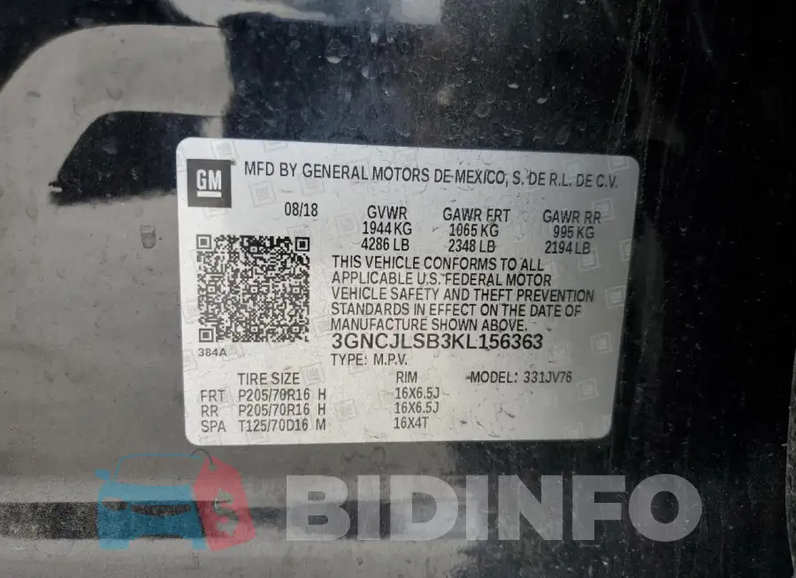 3GNCJLSB3KL156363 Photo# 12
