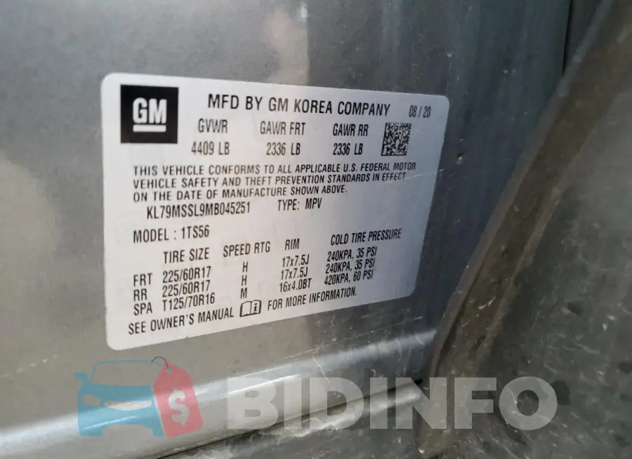 KL79MSSL9MB045251 Photo# 13