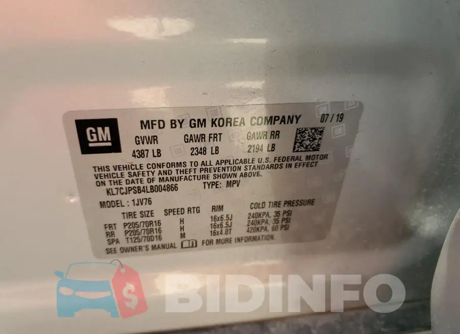 KL7CJPSB4LB004866 Photo# 12