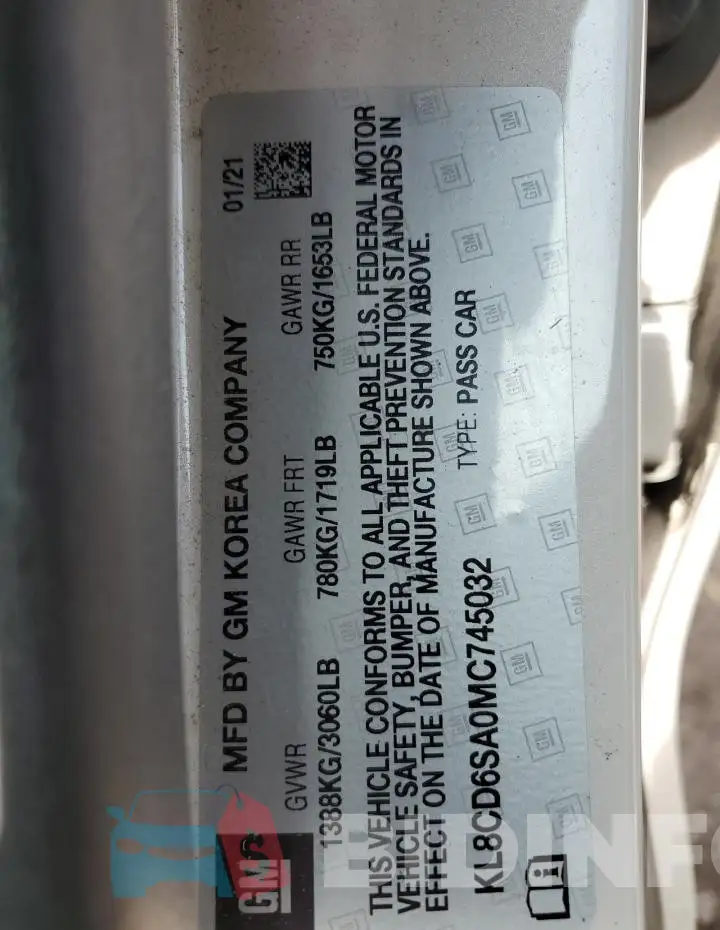 KL8CD6SA0MC745032 Photo# 12