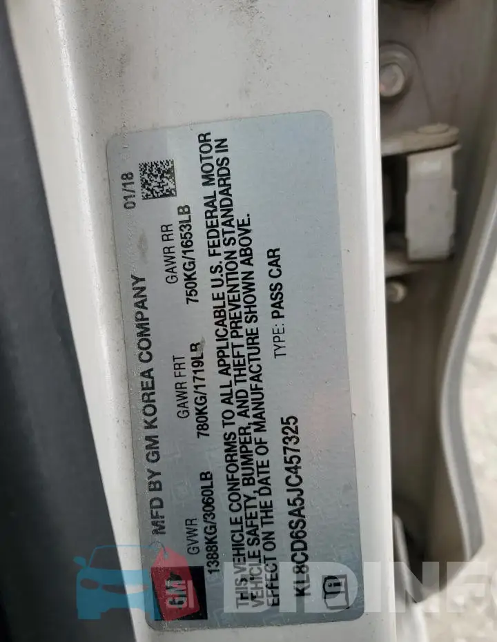 KL8CD6SA5JC457325 Photo# 12