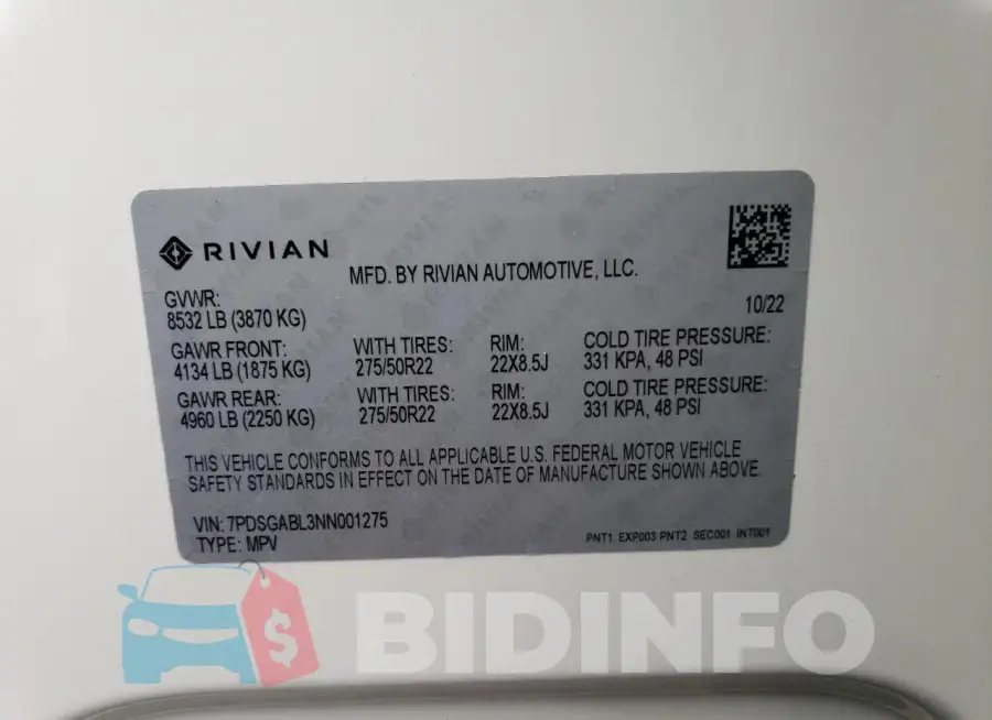 7PDSGABL3NN001275 Photo# 12