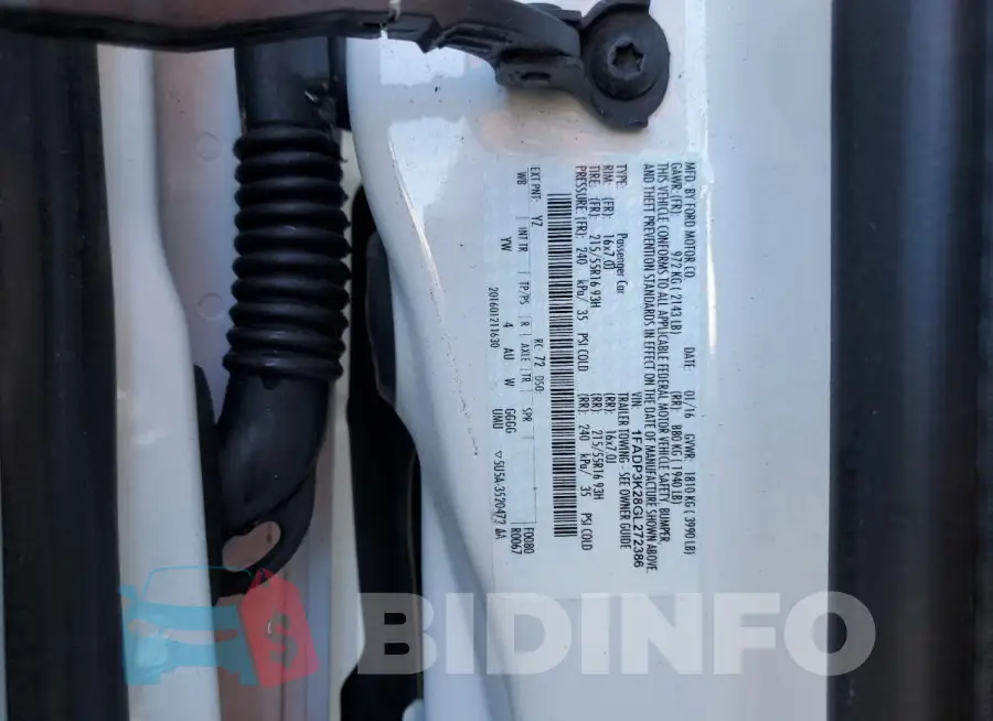 1FADP3K28GL272386 Photo# 13