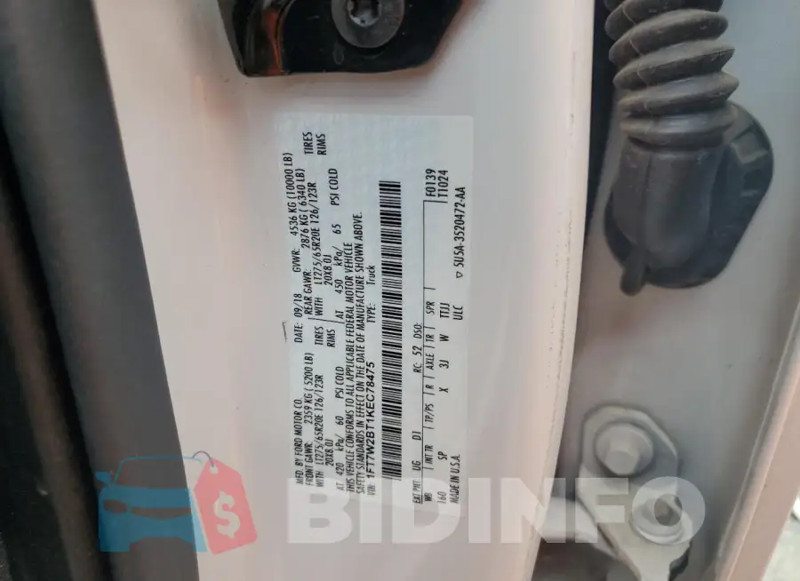 1FT7W2BT1KEC78475 Photo# 12
