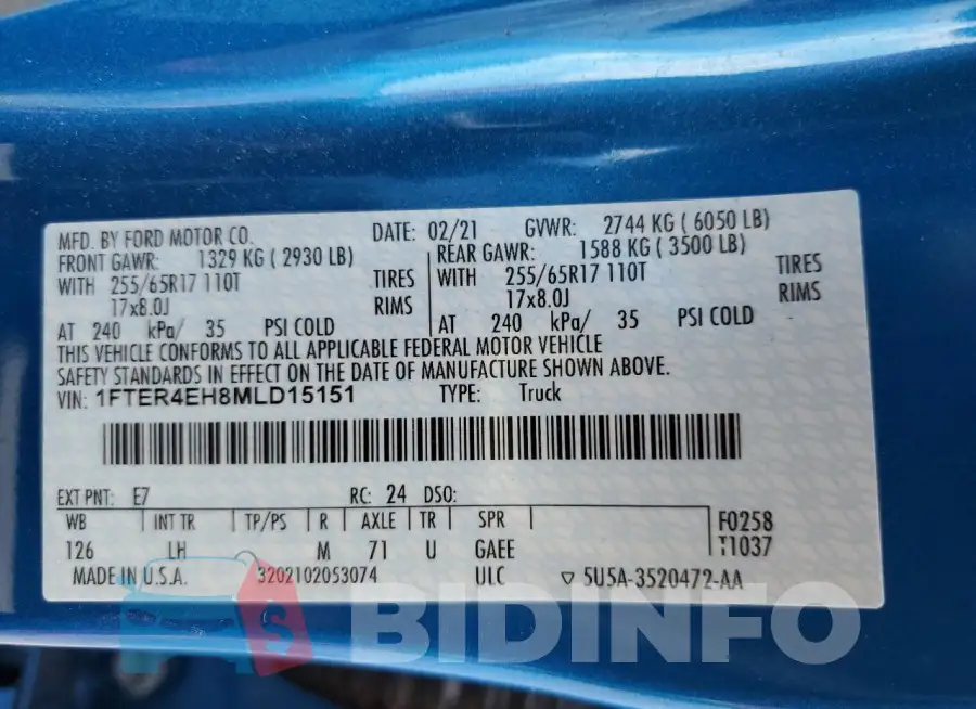 1FTER4EH8MLD15151 Photo# 13