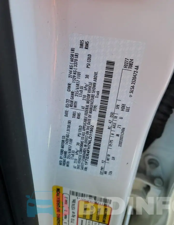 1FTER4FH7NLD11902 Photo# 12