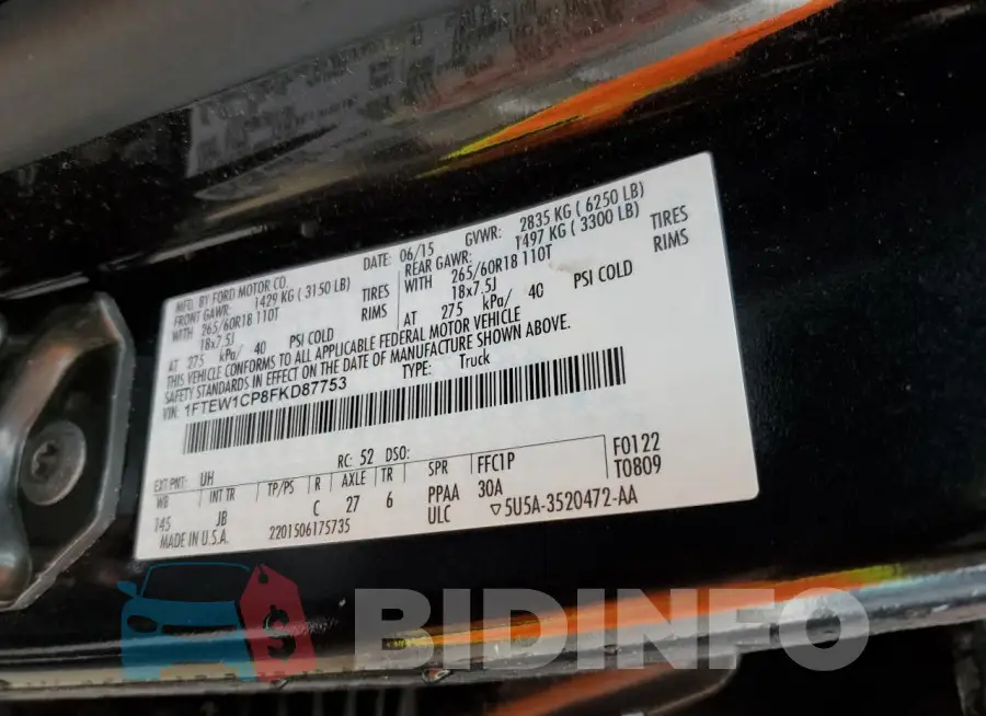 1FTEW1CP8FKD87753 Photo# 13