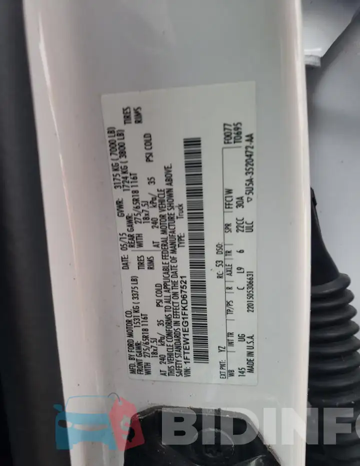1FTEW1EG1FKD67521 Photo# 12