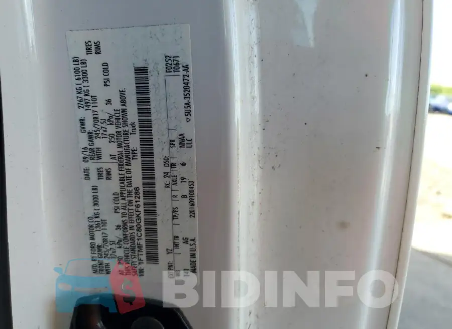 1FTMF1C80GKF61286 Photo# 13