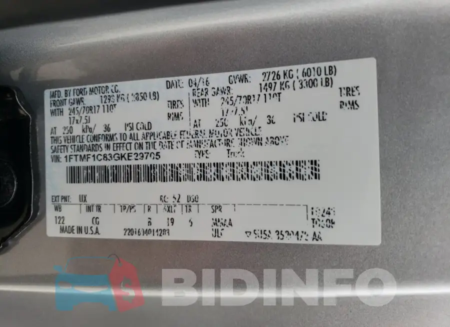 1FTMF1C83GKE29705 Photo# 12