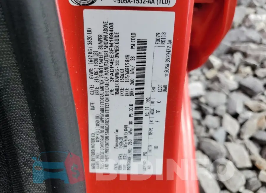 3FADP4EE3FM189408 Photo# 12