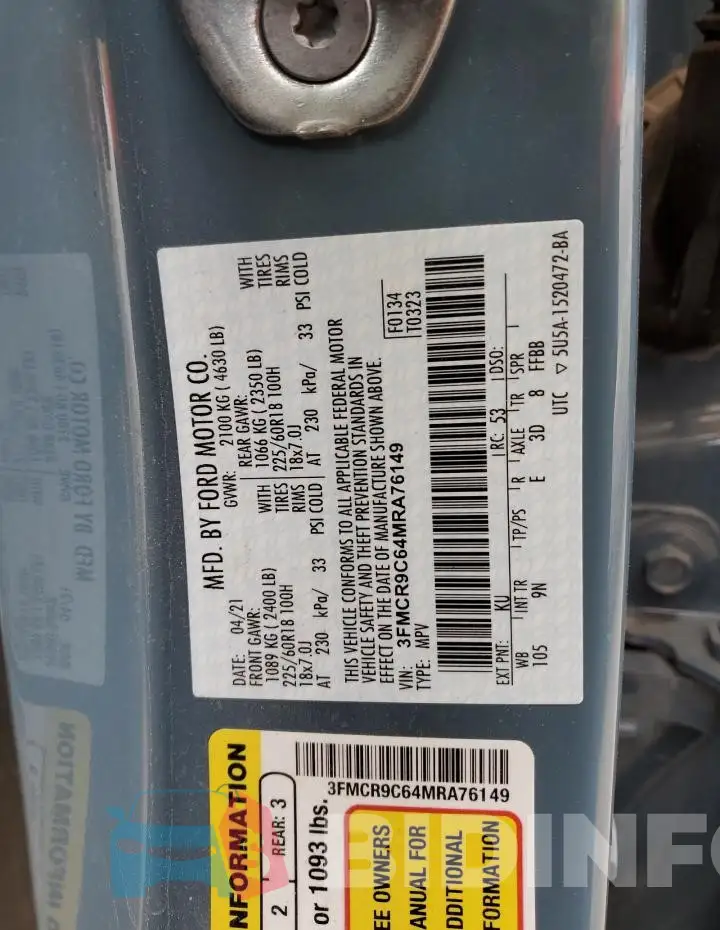 3FMCR9C64MRA76149 Photo# 12