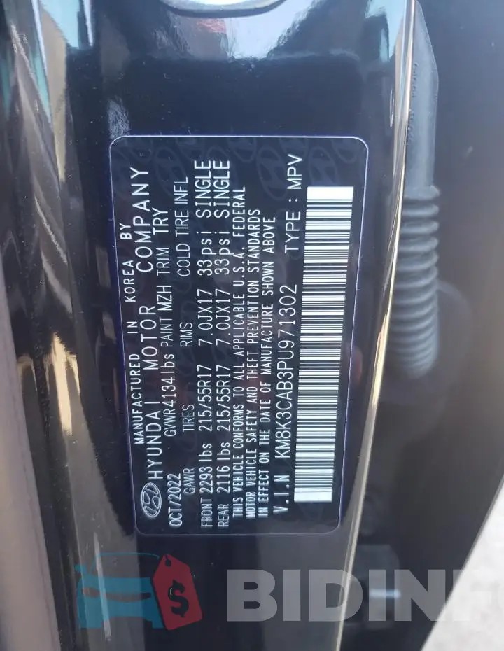 KM8K3CAB3PU971302 Photo# 12