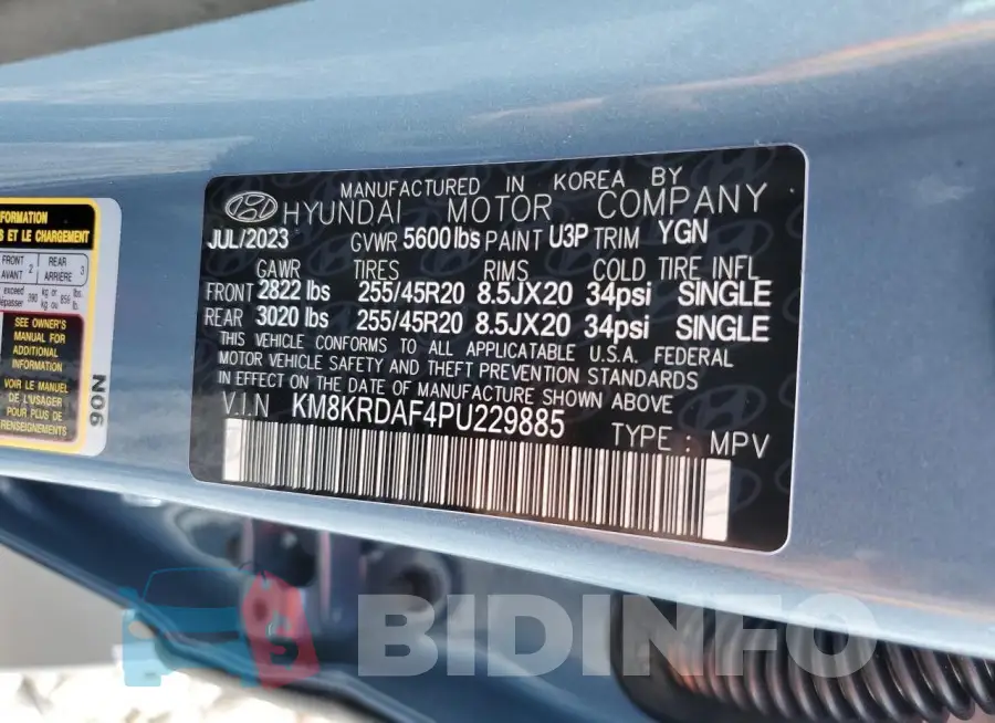 KM8KRDAF4PU229885 Photo# 13