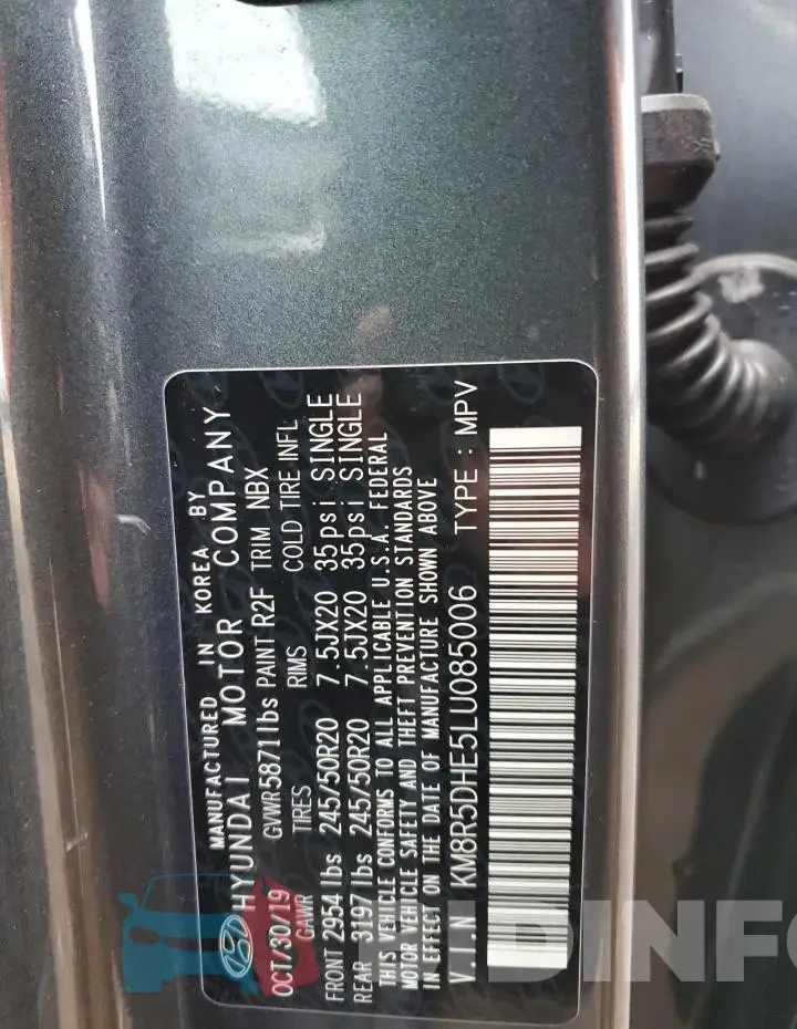 KM8R5DHE5LU085006 Photo# 13