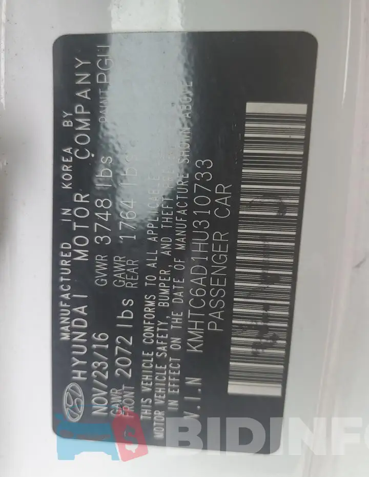 KMHTC6AD1HU310733 Photo# 12