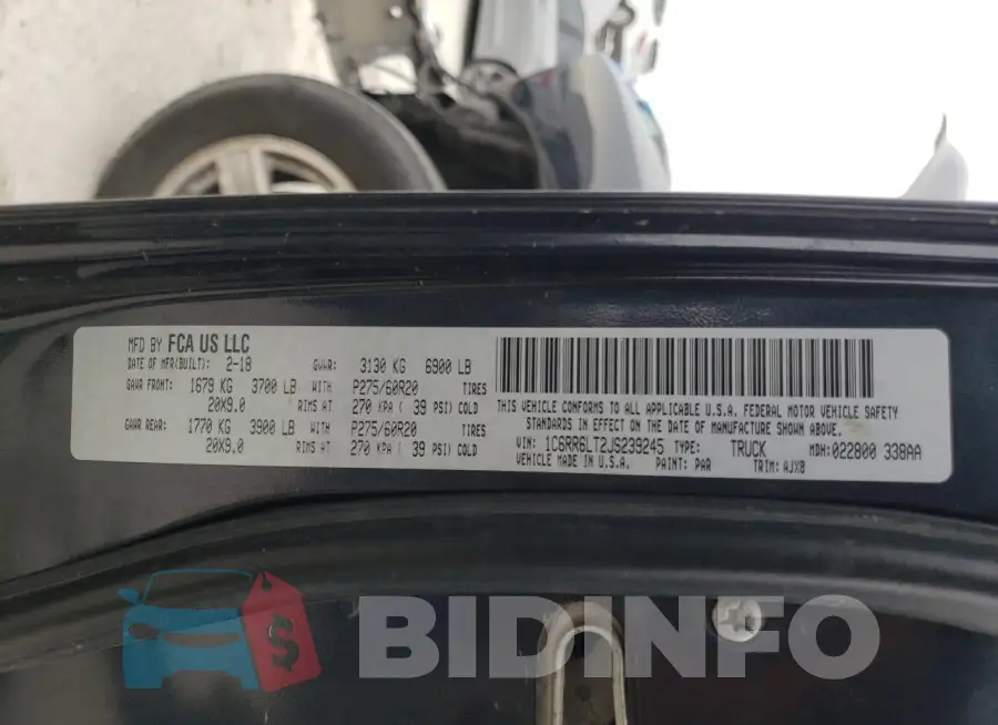 1C6RR6LT2JS239245 Photo# 12