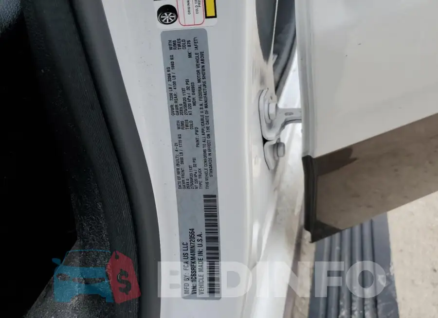 1C6SRFKM4MN720564 Photo# 12