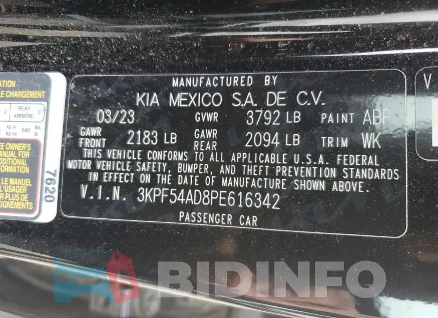 3KPF54AD8PE616342 Photo# 13