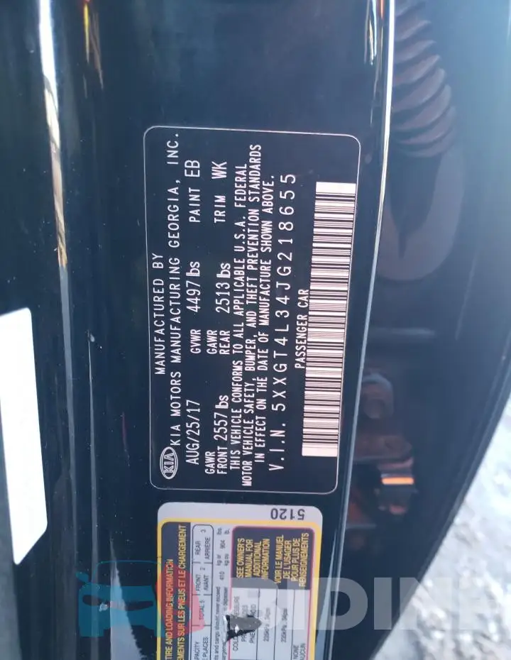 5XXGT4L34JG218655 Photo# 12