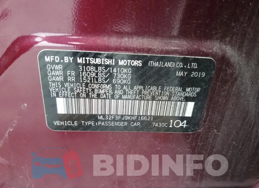 ML32F3FJ9KHF16621 Photo# 12