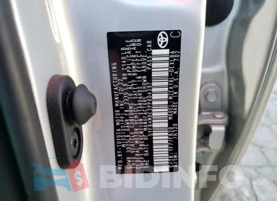 5YFB4MDE2PP004397 Photo# 13