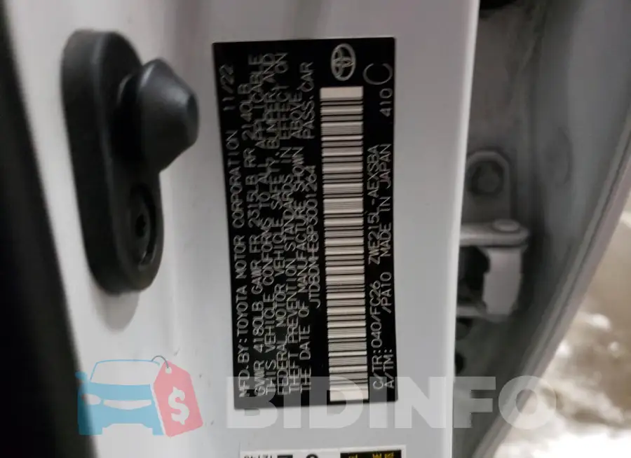 JTDBDMHE8P3001264 Photo# 12