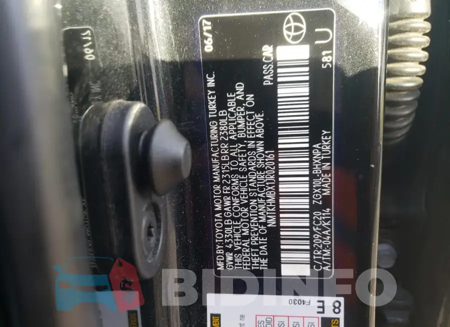 NMTKHMBX1JR020161 Photo# 12