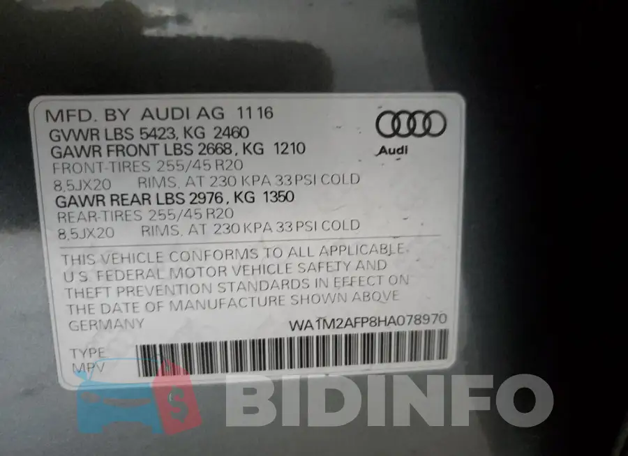 WA1M2AFP8HA078970 Photo# 12