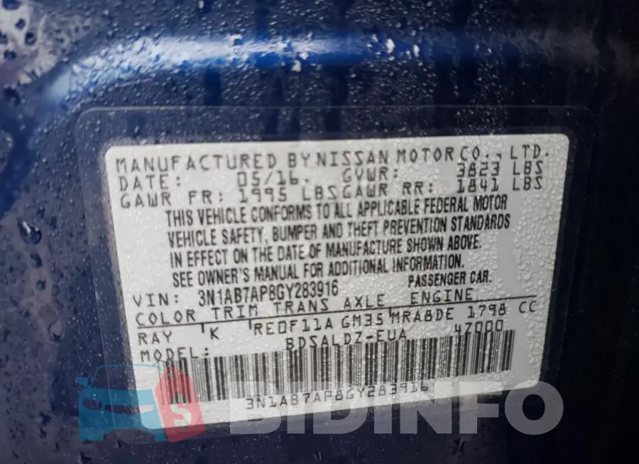 3N1AB7AP8GY283916 Photo# 12