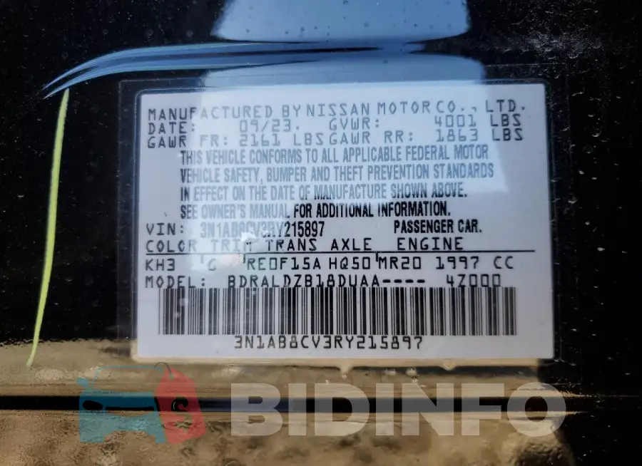3N1AB8CV3RY215897 Photo# 12