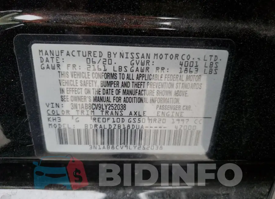 3N1AB8CV9LY252038 Photo# 12