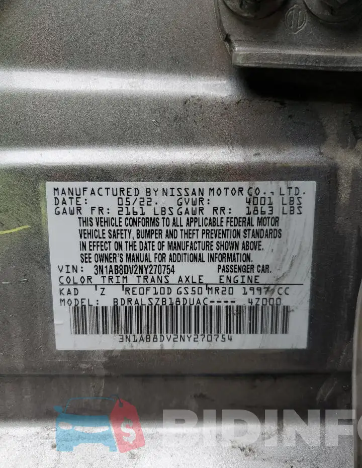 3N1AB8DV2NY270754 Photo# 12