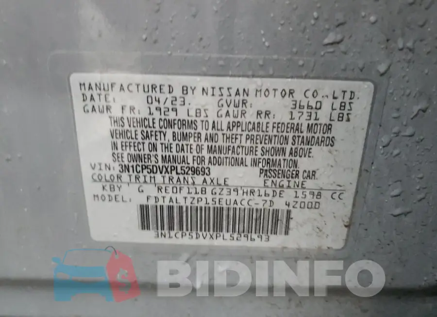3N1CP5DVXPL529693 Photo# 13