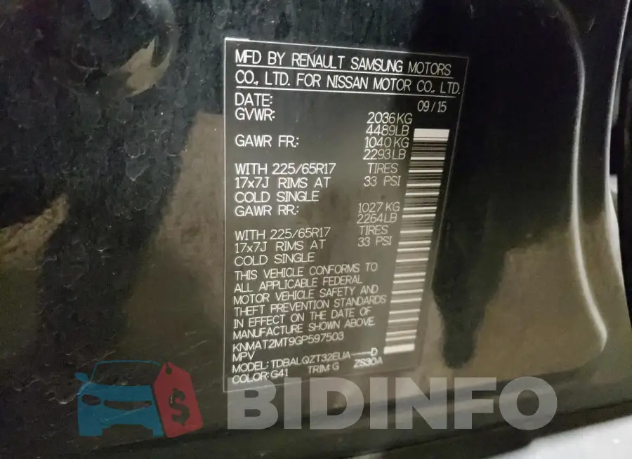 KNMAT2MT9GP597503 Photo# 12